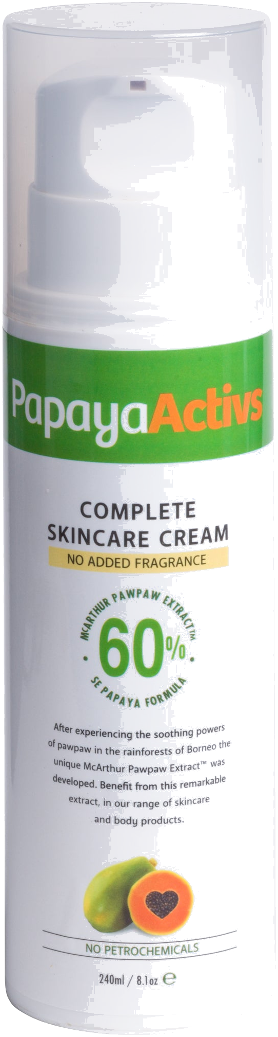 Papaya Activs Complete Skin Care Cream 240ml No Added Fragrance